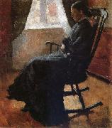 Karen auntie sitting a rocking chair Edvard Munch
